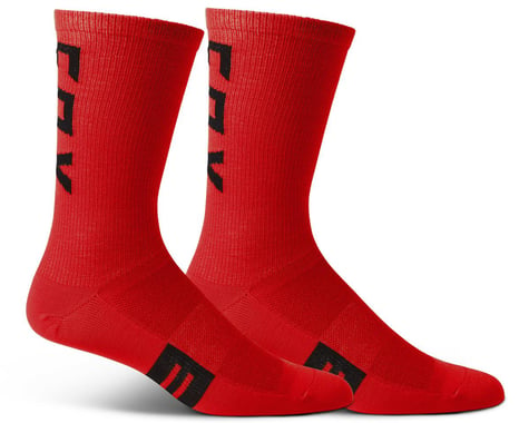 Fox Racing 8" Flexair Merino Socks (Flo Red) (L/XL)